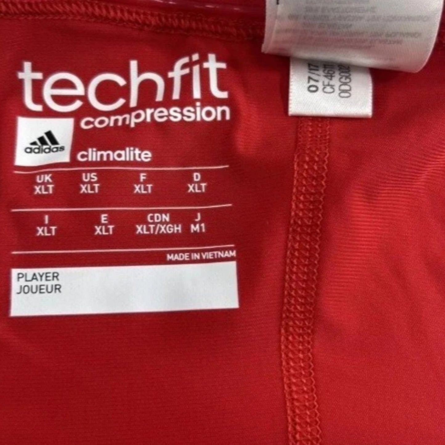 Adidas Techfit Padded Compression Leg/Knee Sleeve – Solid Red – XLT