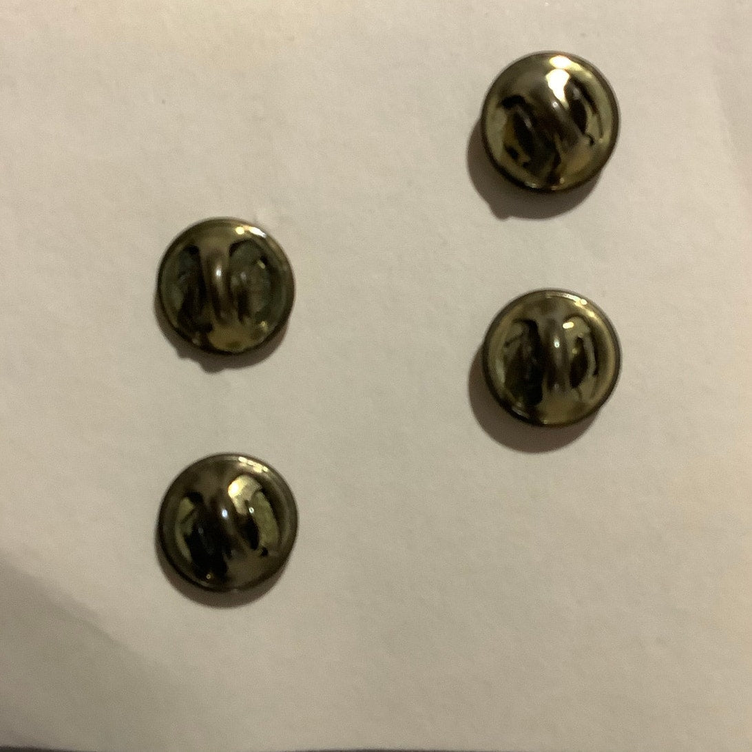 1 Set - 2nd Lieutenant Subdued Bars Insignia Pins- Vintage Military 1"x 3/8"
