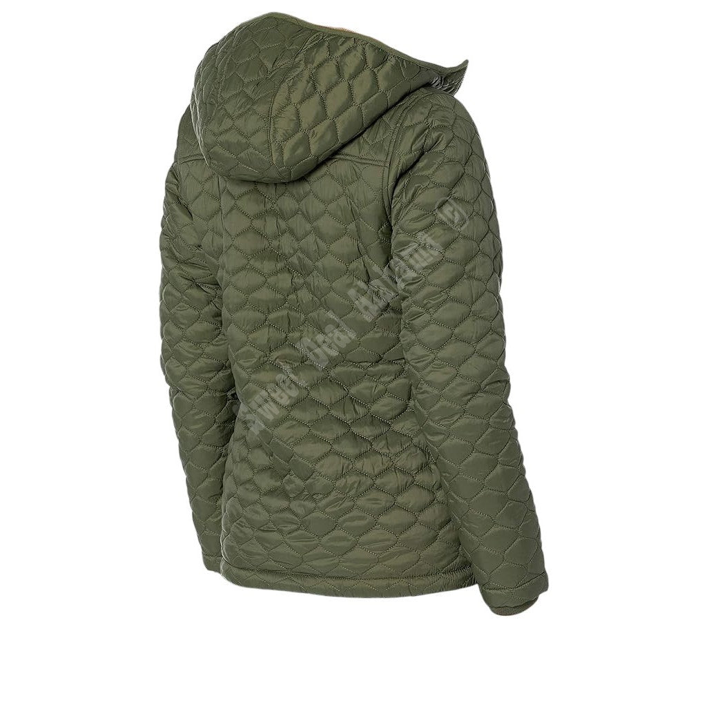 Lightweight Quilted Full-Zip Water-Resistant Sherpa-Lined Hooded Puffer Jacket