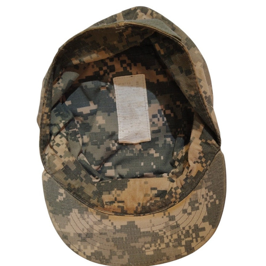 United States Digital ACU Camo Patrol Cap, Size 7.5, Ripstop, Bernard Cap, EUC