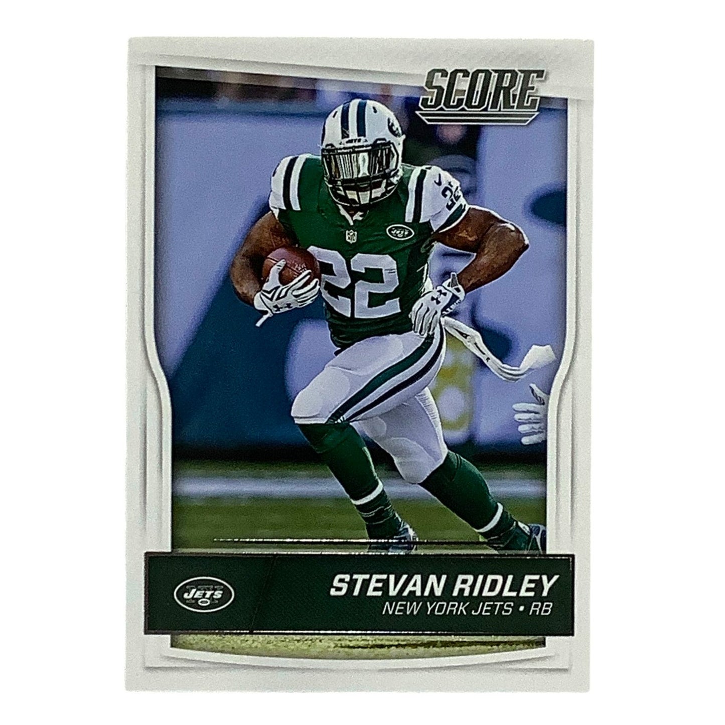 Stevan Ridley, New York Jets, NFL, Panini Score 2016, Card 222, EX/NM