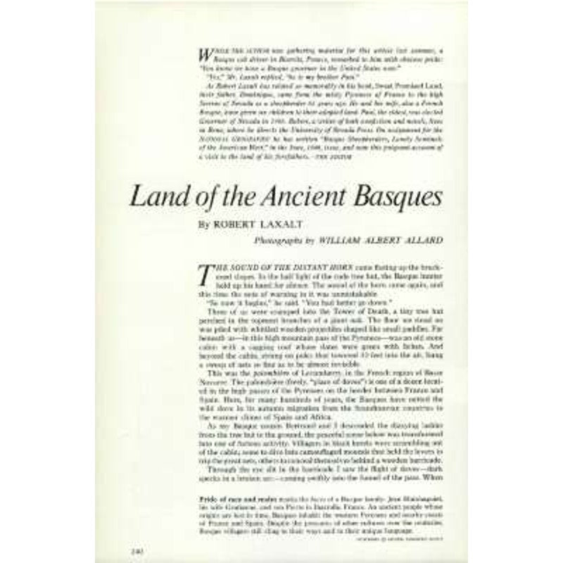 National Geographic August 1968 - Mexico City, Ancient Basques, Seaport Connecticut, Salmon, Magical Servants of the Space Age...