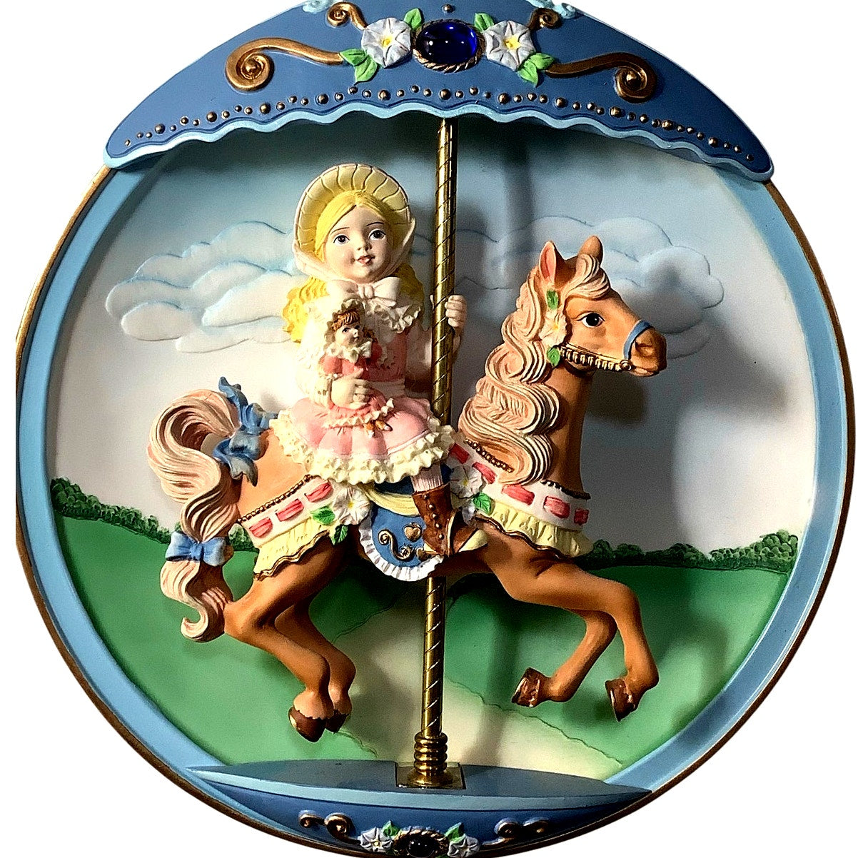 Carousel Daydreams "Hold Onto Your Dreams" 8" Plate, BradEx No. 84-810-176.4