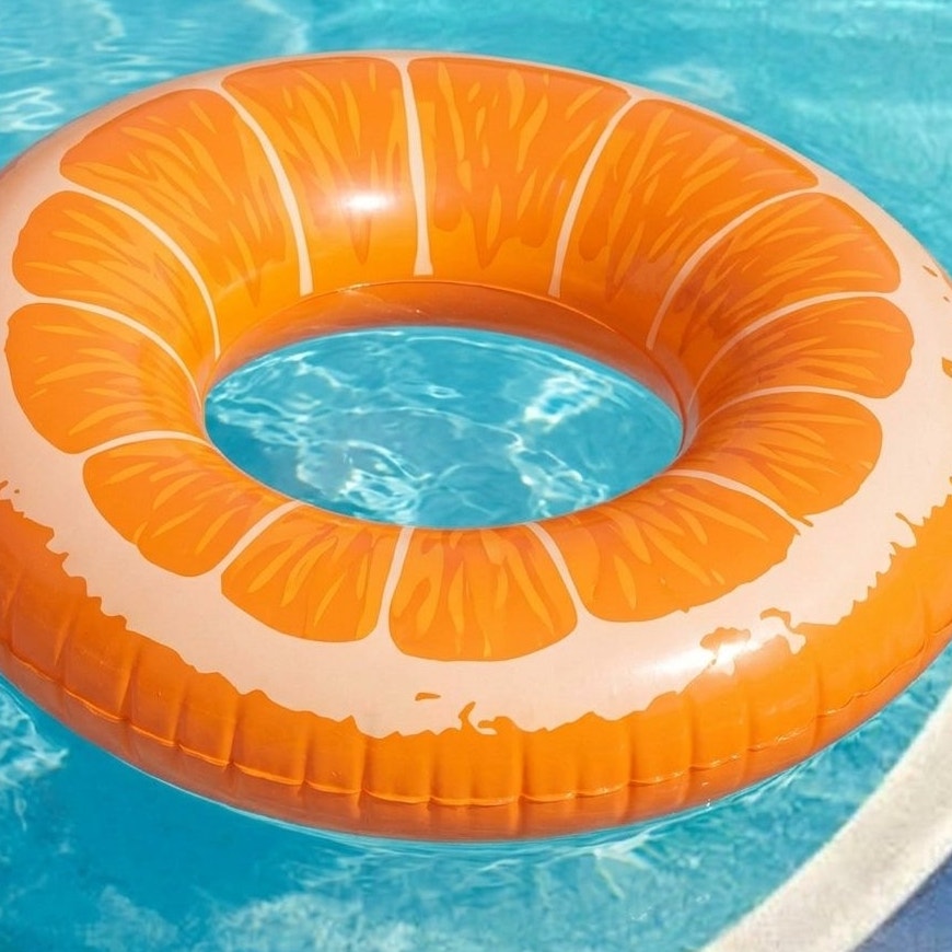 Bestway H2O GO! 30" Orange Slice Swim Ring – Ages 3–6 Kids Pool Float