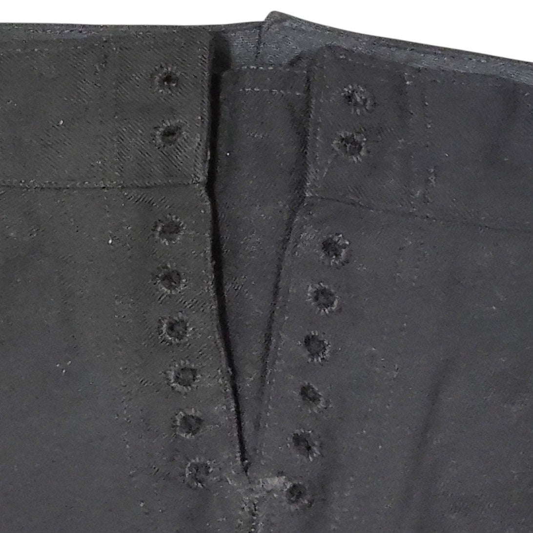 1982 Navy Enlisted Dress Blue Wool Trousers – Size 38L, NWOT, Button-Up Flap Front, Lace-Up Back