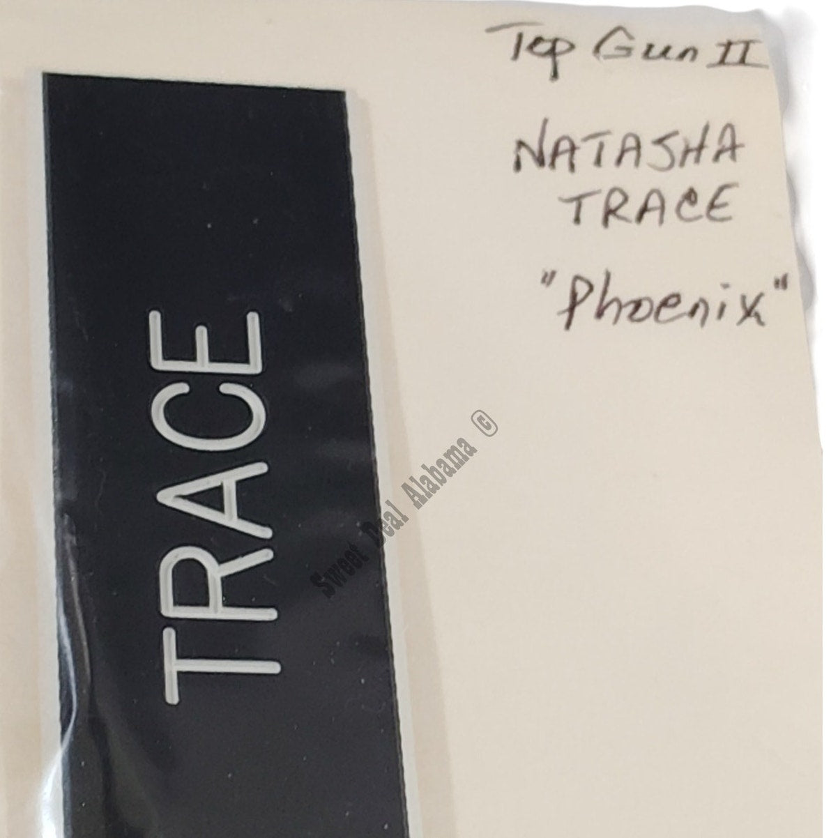 Top Gun II Lieutenant Natasha "Phoenix" Trace, USAF Name Tag 4" x 1" - TRACE