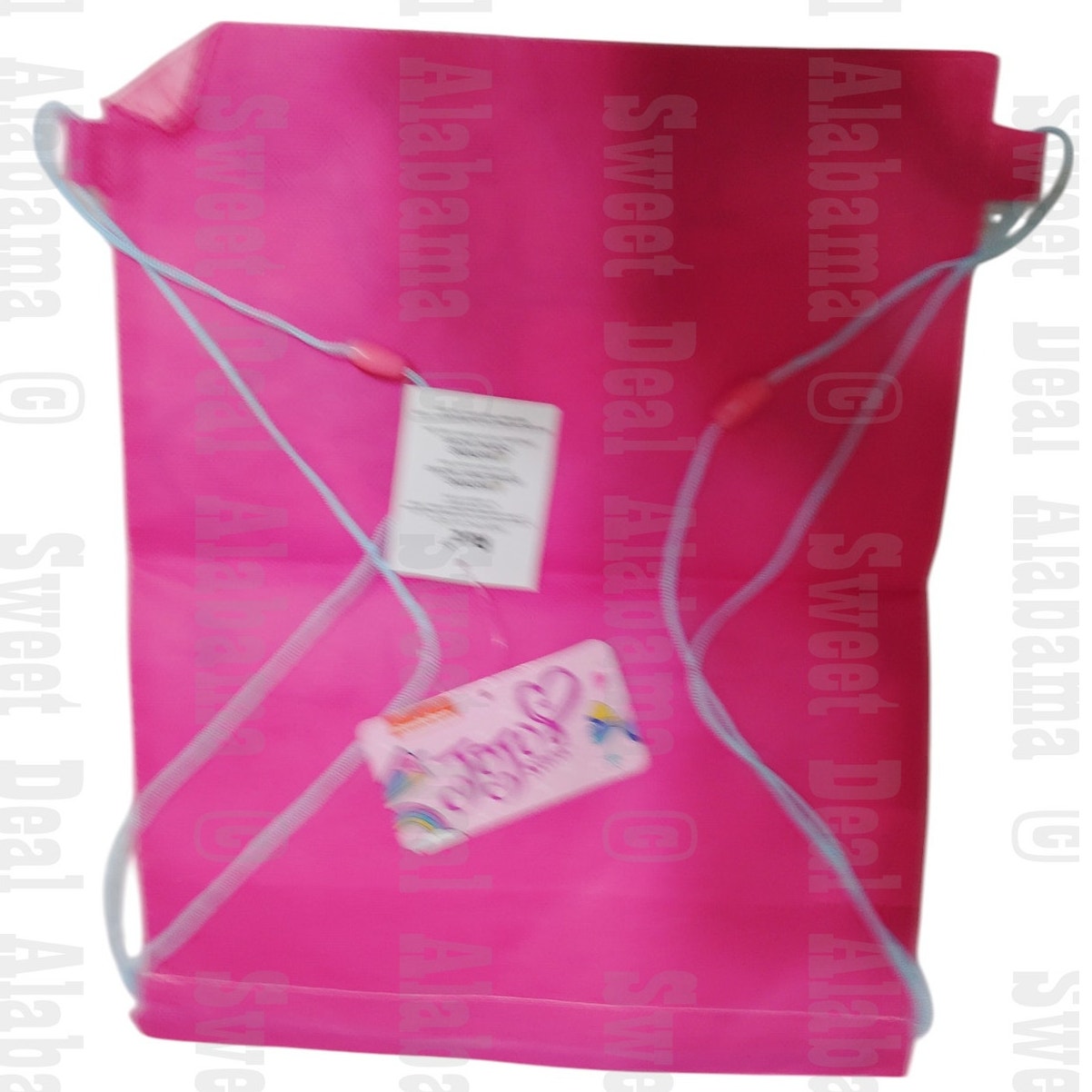 JoJo Siwa 14 Inch Sling Drawstring Cinch Sack Bag Totes Pink- 1PC, Pink, Multi