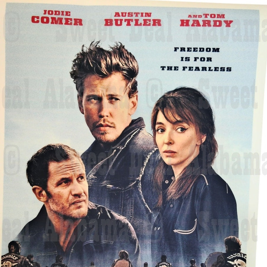 The Bikeriders – 11” x 17” Canvas Print of Movie Poster – Unframed