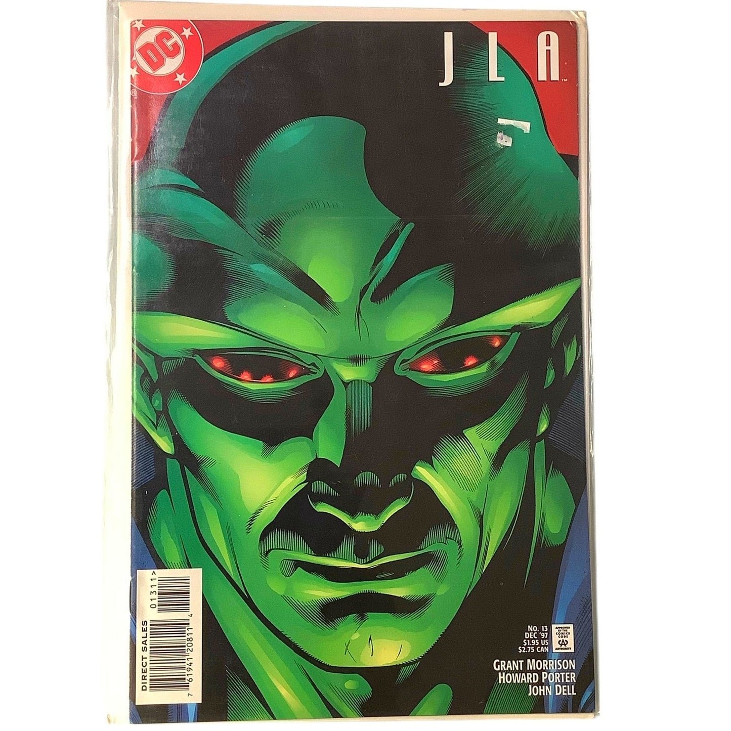 JLA #13, Justice League/Society of America, Dec 1997, DC Comics, NM 9.4