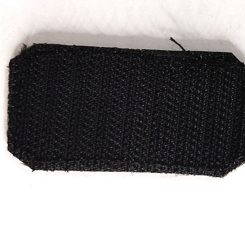 O+ POS Blood Type Patch Black on Green 2 × 1 Hook‑Back