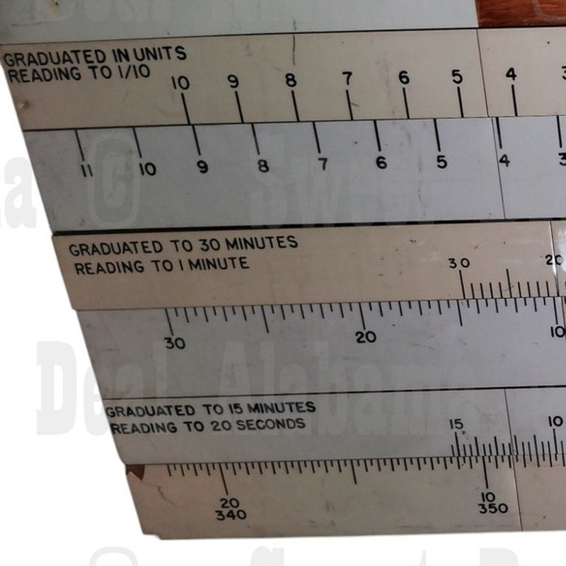 Military Vernier Training – 48"x23" Survey/Artillery Instruction, WWII-Era Style