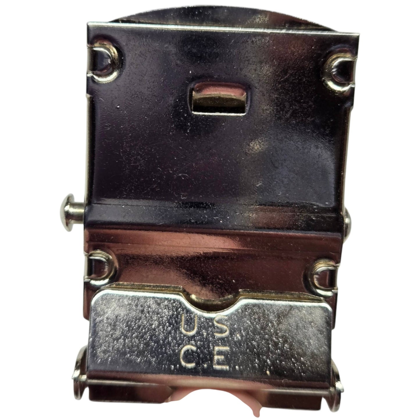 U.S. Navy Belt Buckle – Nickel Silver Finish, Male Buckle, Stamped “U.S. C.E.” Carlisle Engineering