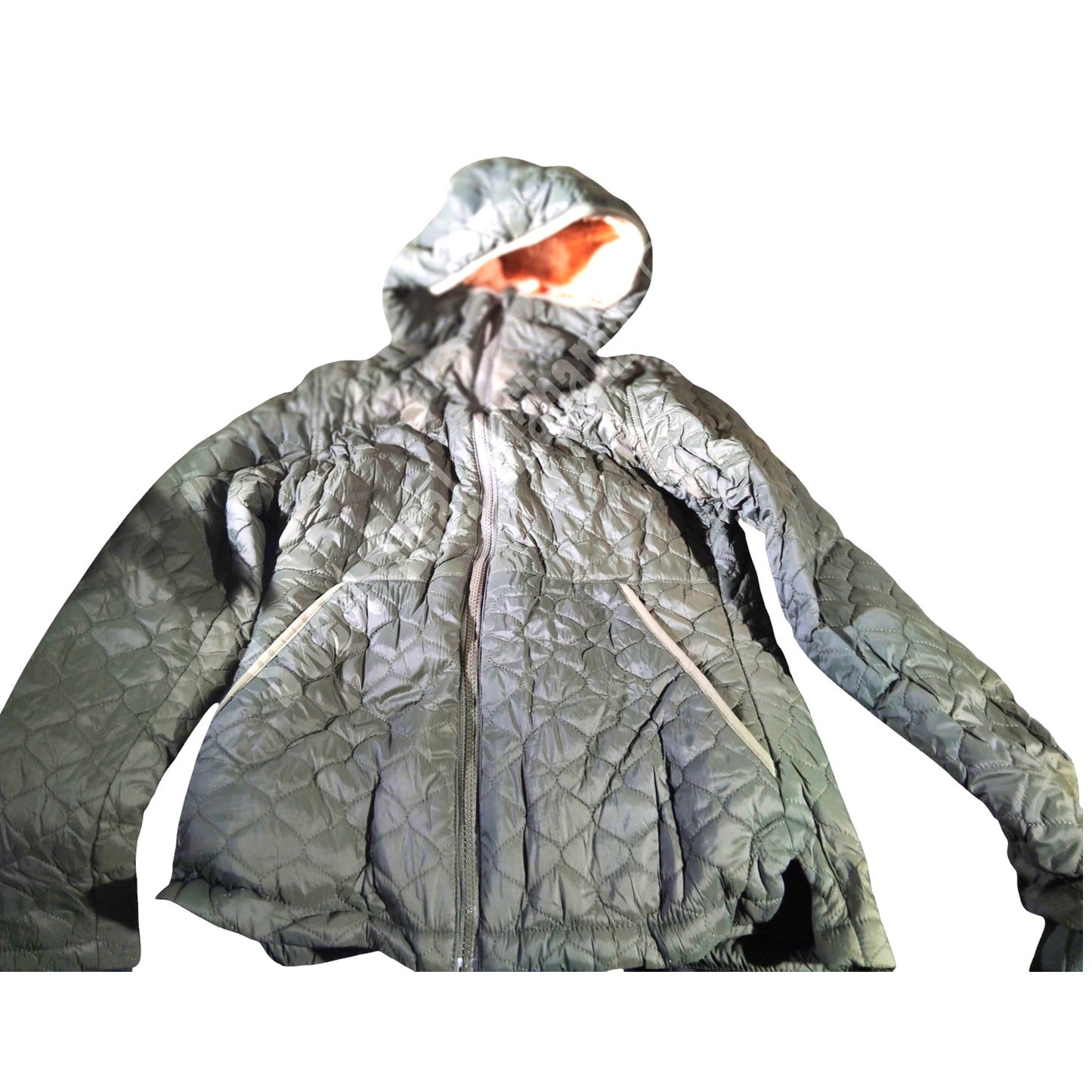 Lightweight Quilted Full-Zip Water-Resistant Sherpa-Lined Hooded Puffer Jacket
