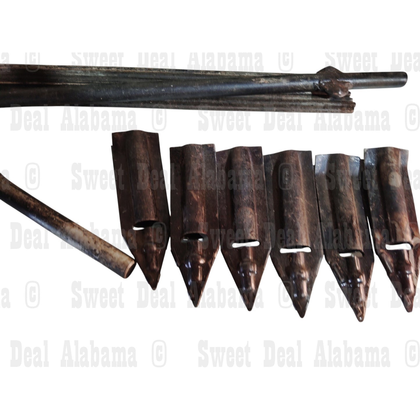 WWII Type D-1 Airplane Mooring Kit - Canvas Case, Stakes, Rods - Incomplete