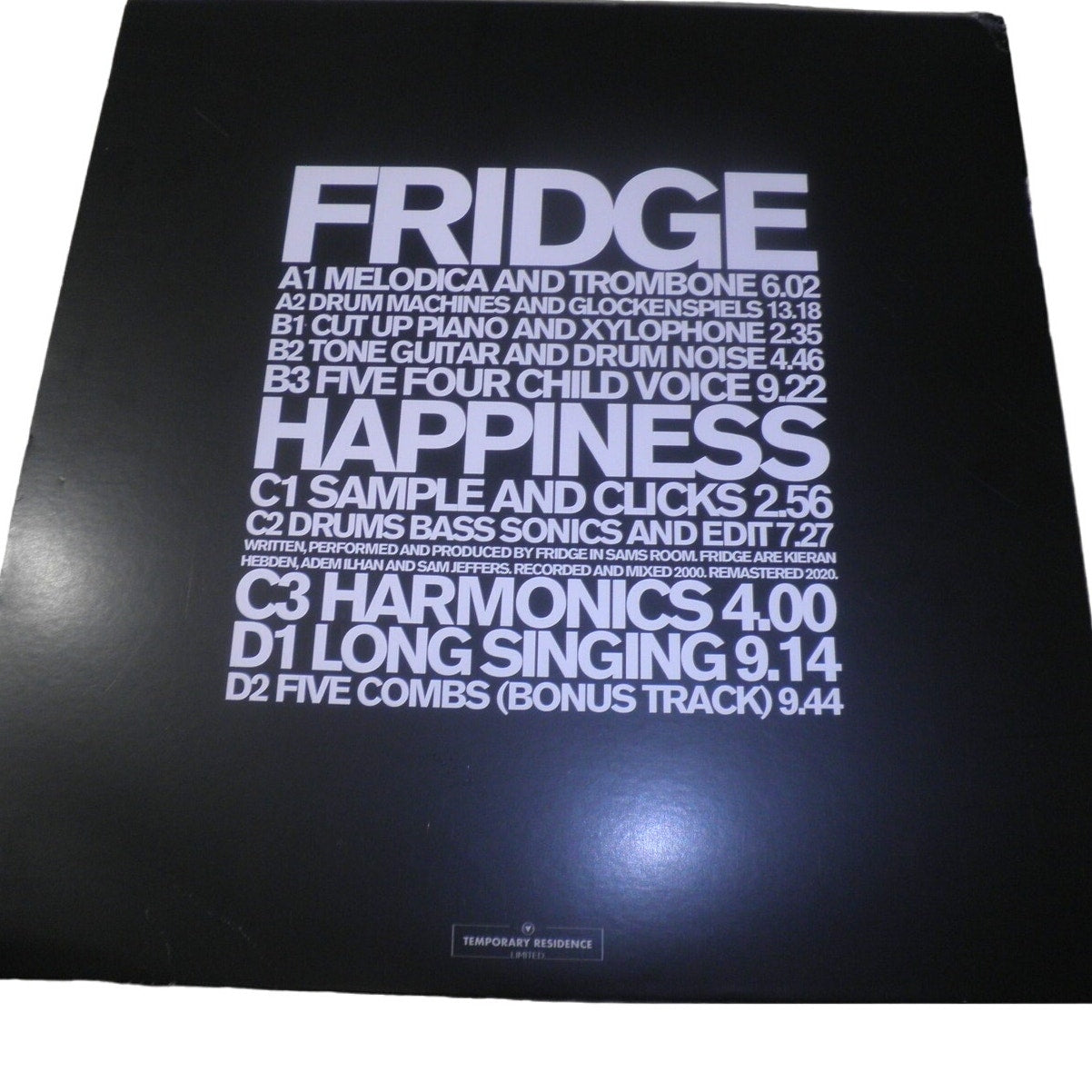 FRIDGE HAPPINESS – ANNIVERSARY EDITION, Black, Vinyl LP2 Only. Limited Edition