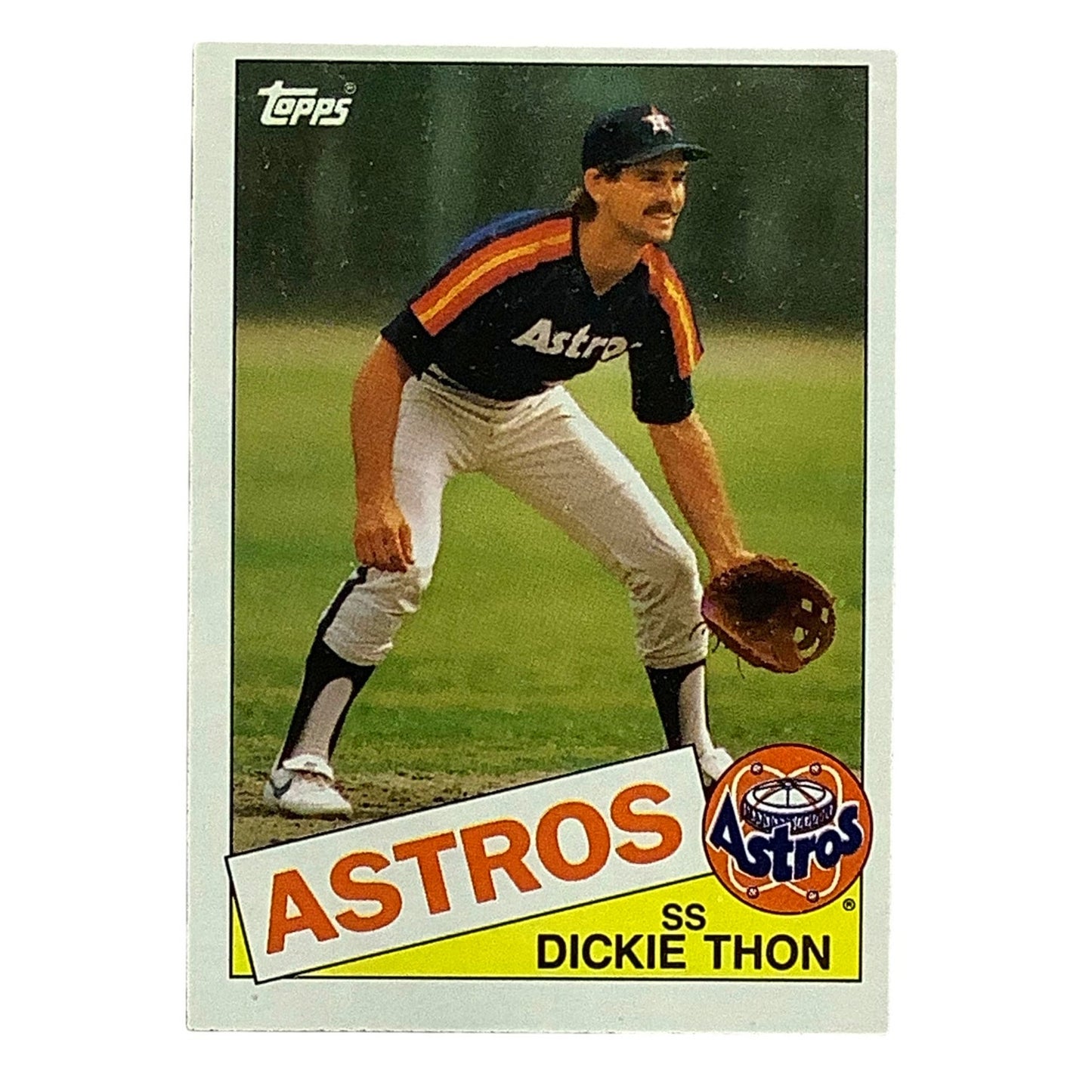 Dickie Thon, Houston Astros, MLB, 1985 Topps Card 44, EX/NM