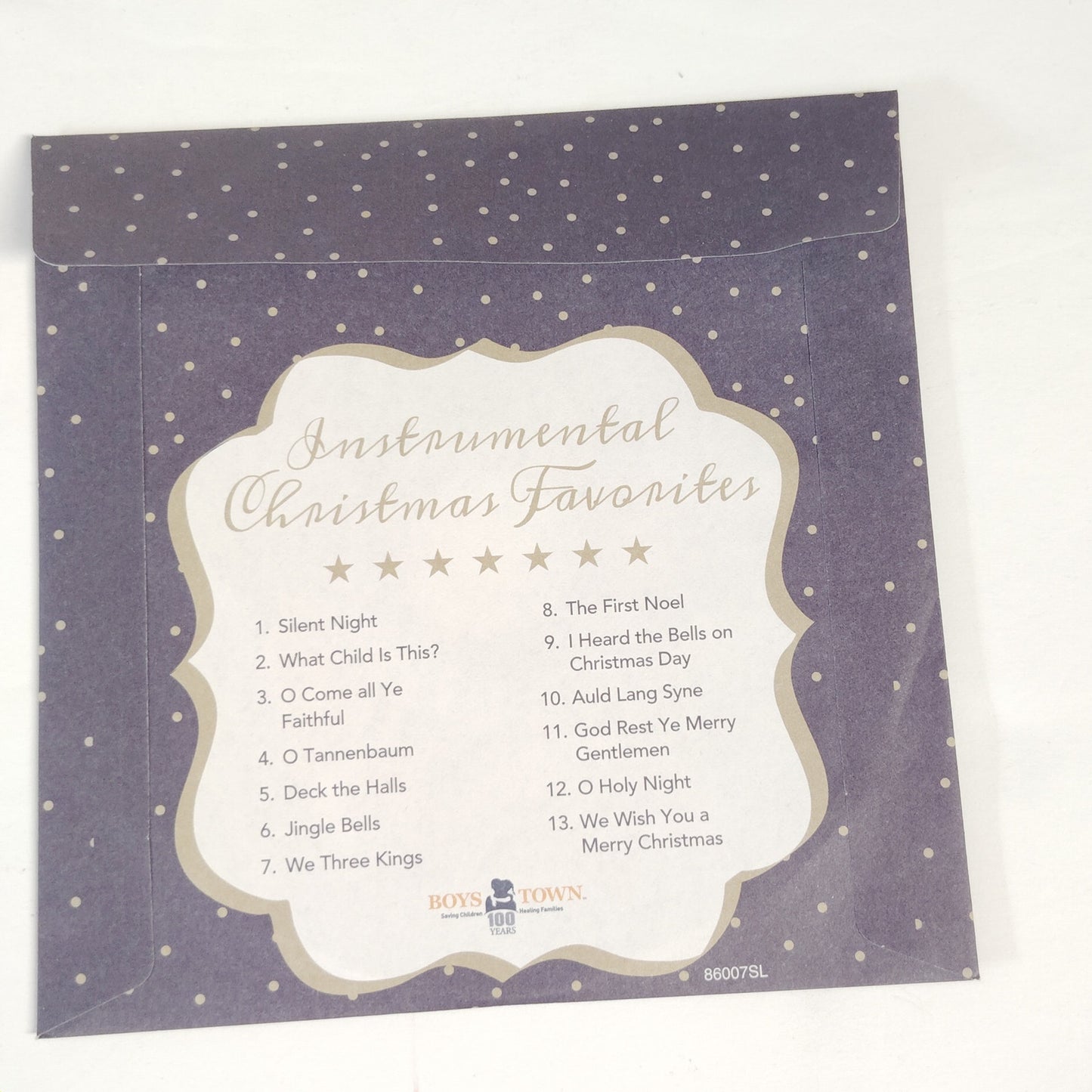 Instrumental Christmas Favorites CD Boys Town 13‑Track Holiday Compilation 2008