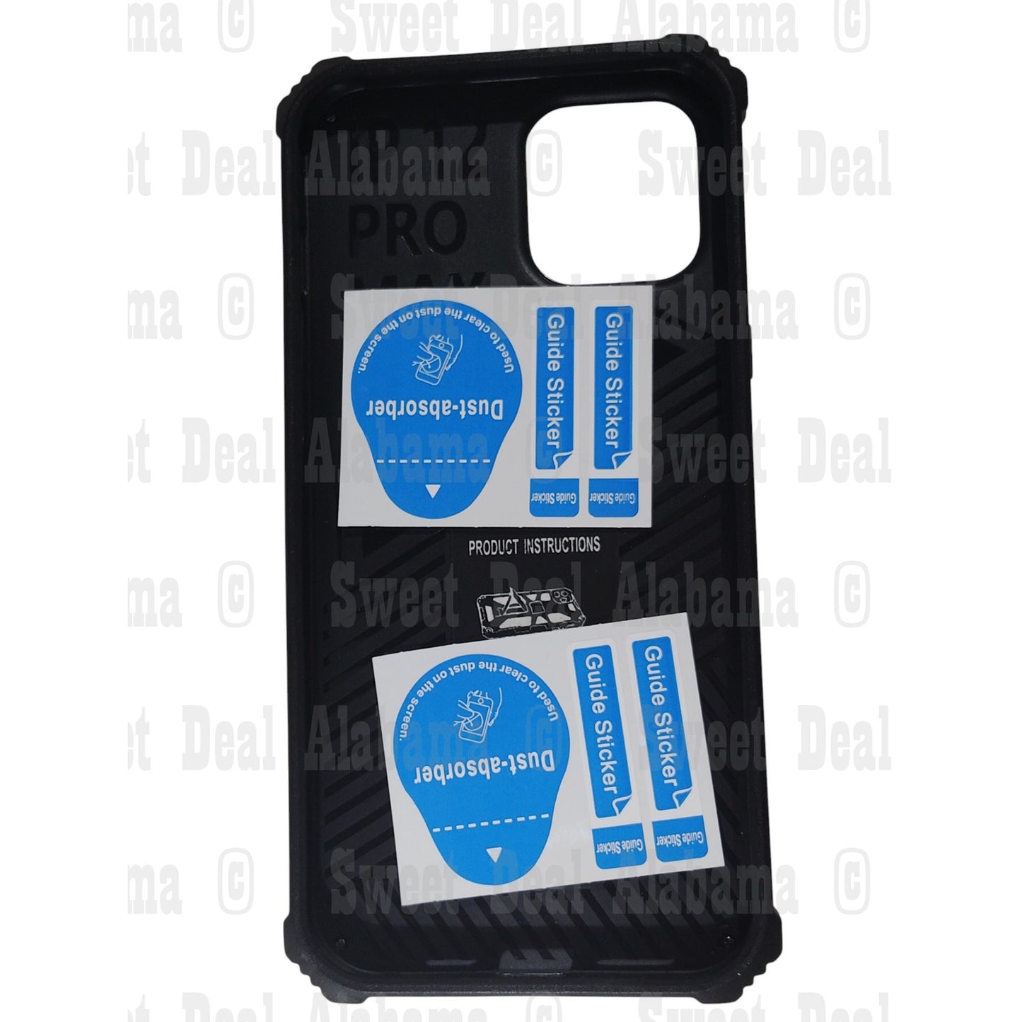 Kuerry Cellphone Case For iPhone 12 Pro Max (6.7"), w/ 2 Screen Protectors