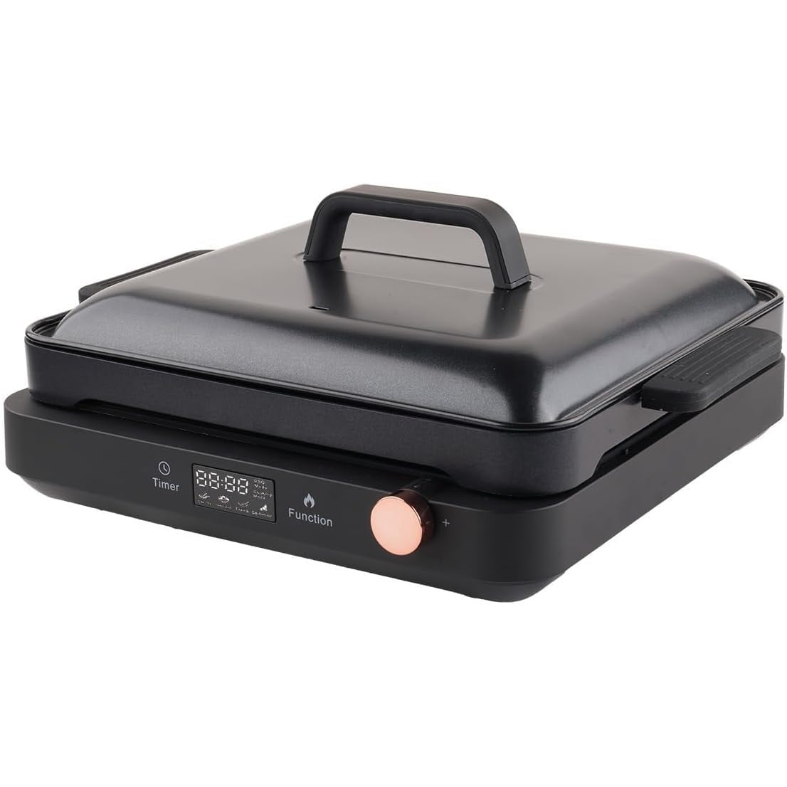 Portable Induction Cooktop, 1200W Single Burner with 2-in-1 Nonstick Griddle Plates, Black