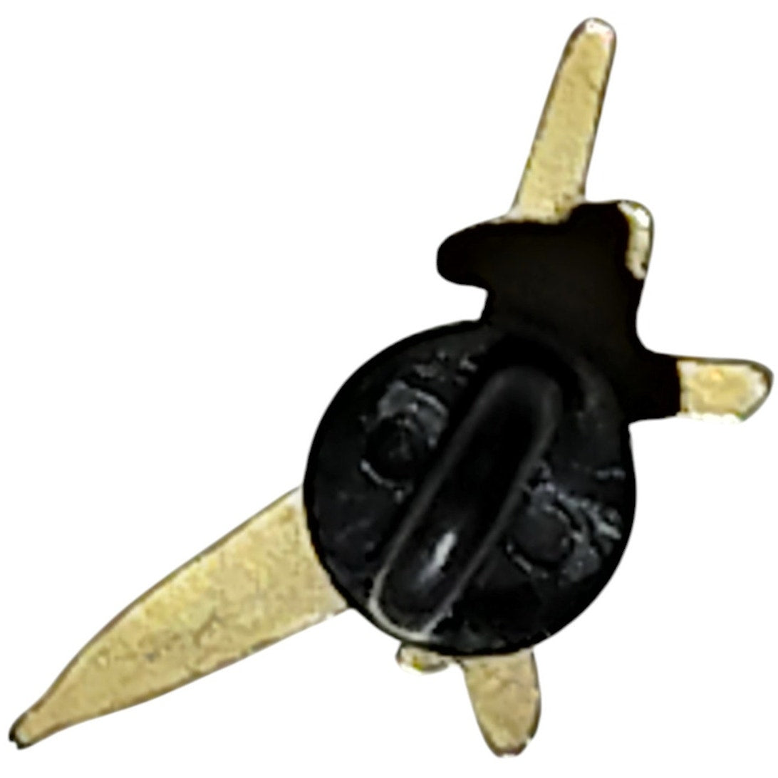Gold & White Enamel F/A-18 Hornet Jet Hat, Lapel, Brooch Pin – Military Aviation Collectible Pin