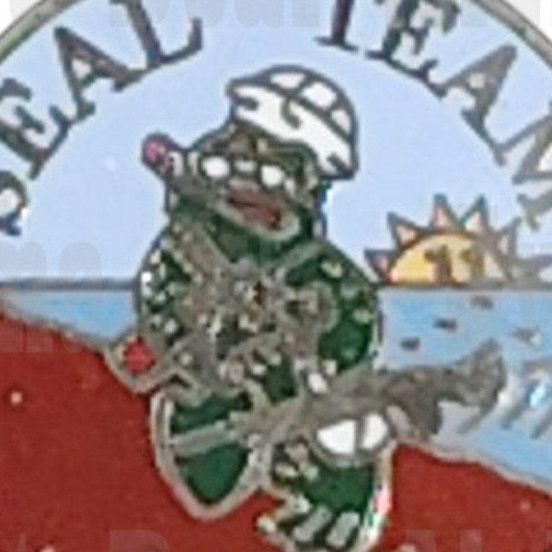 Seal Team Five Hat, Lapel, Vest or Brooch Collectors Pin 7/8"D