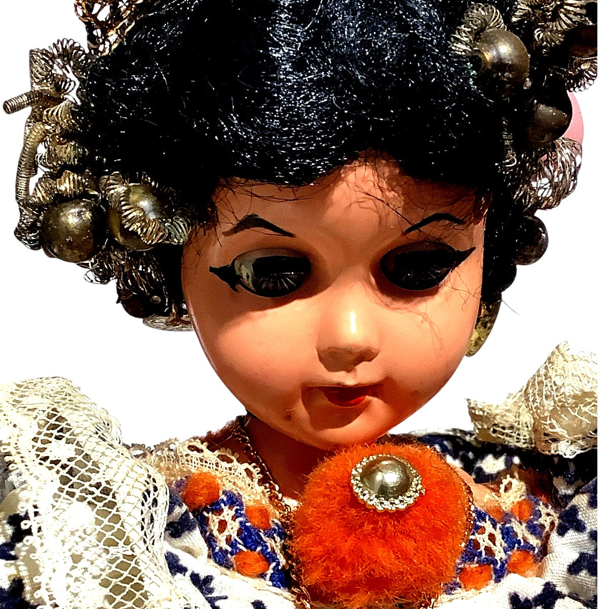 1958/1965 Handmade 12" Doll, All Original Parts Clothing, Jewelry, Hair, etc.