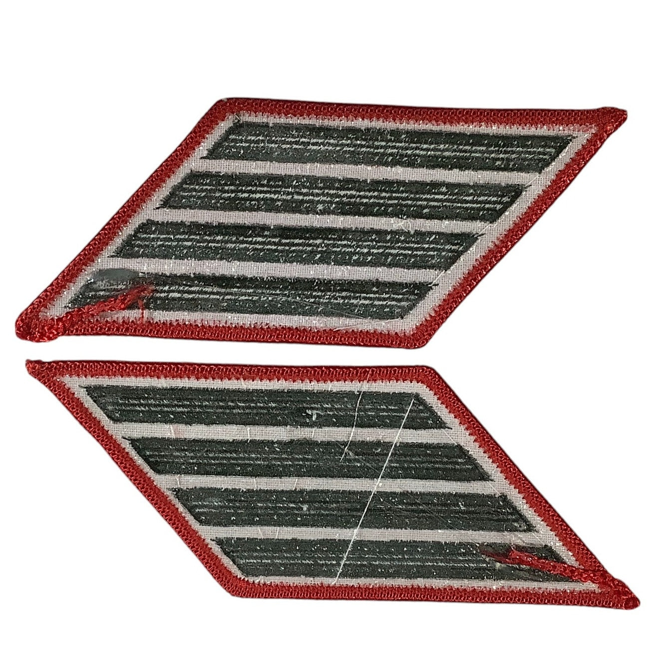 1 Set- 16 Year US Marine Corps Service 4 Stripes - Medium Size - Green on RED