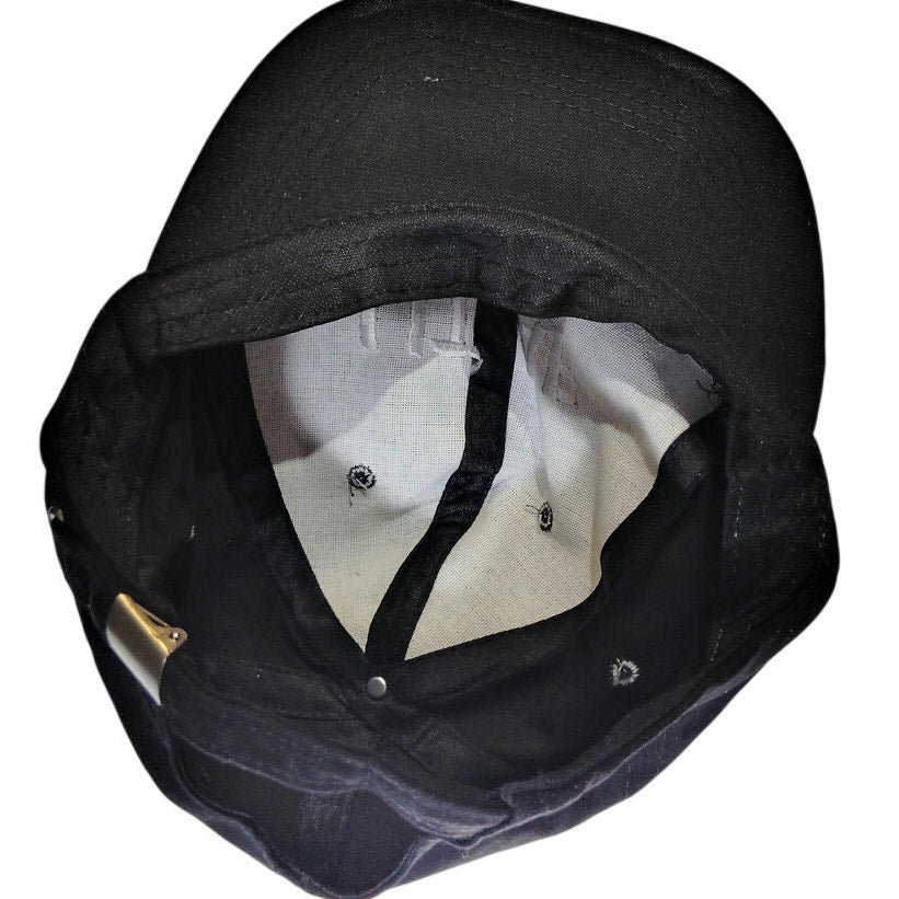Embroidered "LIT AF" Hat Golf Cap Adjustable Unstructured Soft Black Unisex