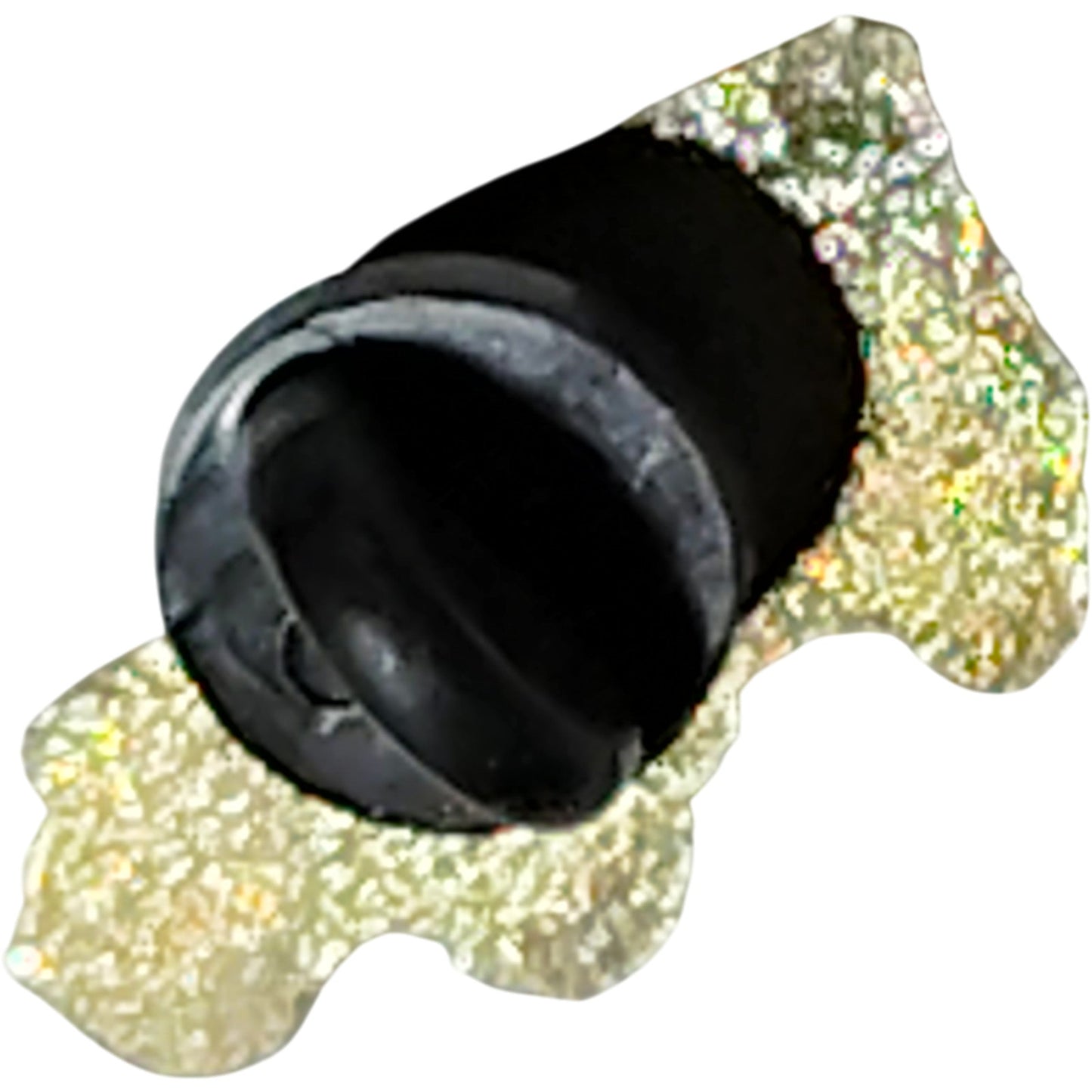 WWII Military Jeep Hat Lapel Brooch Pin, Patinated Gold, Rubber Back 7/8" x 1/2"