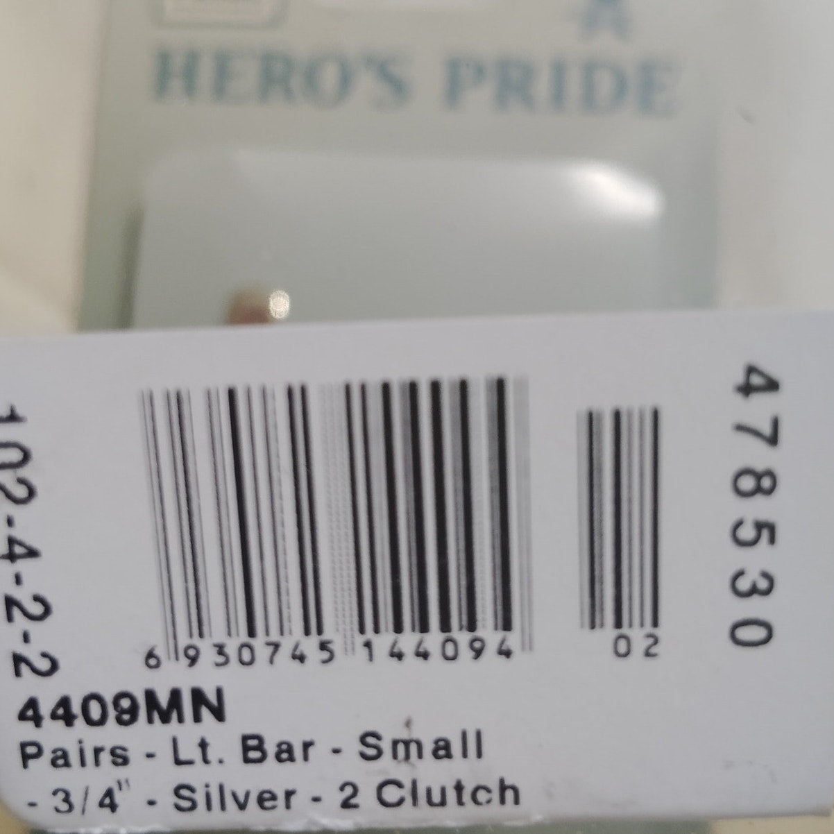 Vintage Lieutenant Rank Bars – Mini 3/4" × 1/4" – Silver Collar Device Set, 1 Pr