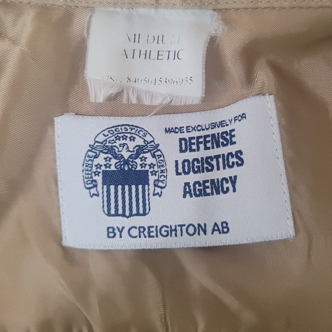 U.S. Military Service Khaki Shirt – Athletic Fit, Medium, Poly/Wool Blend