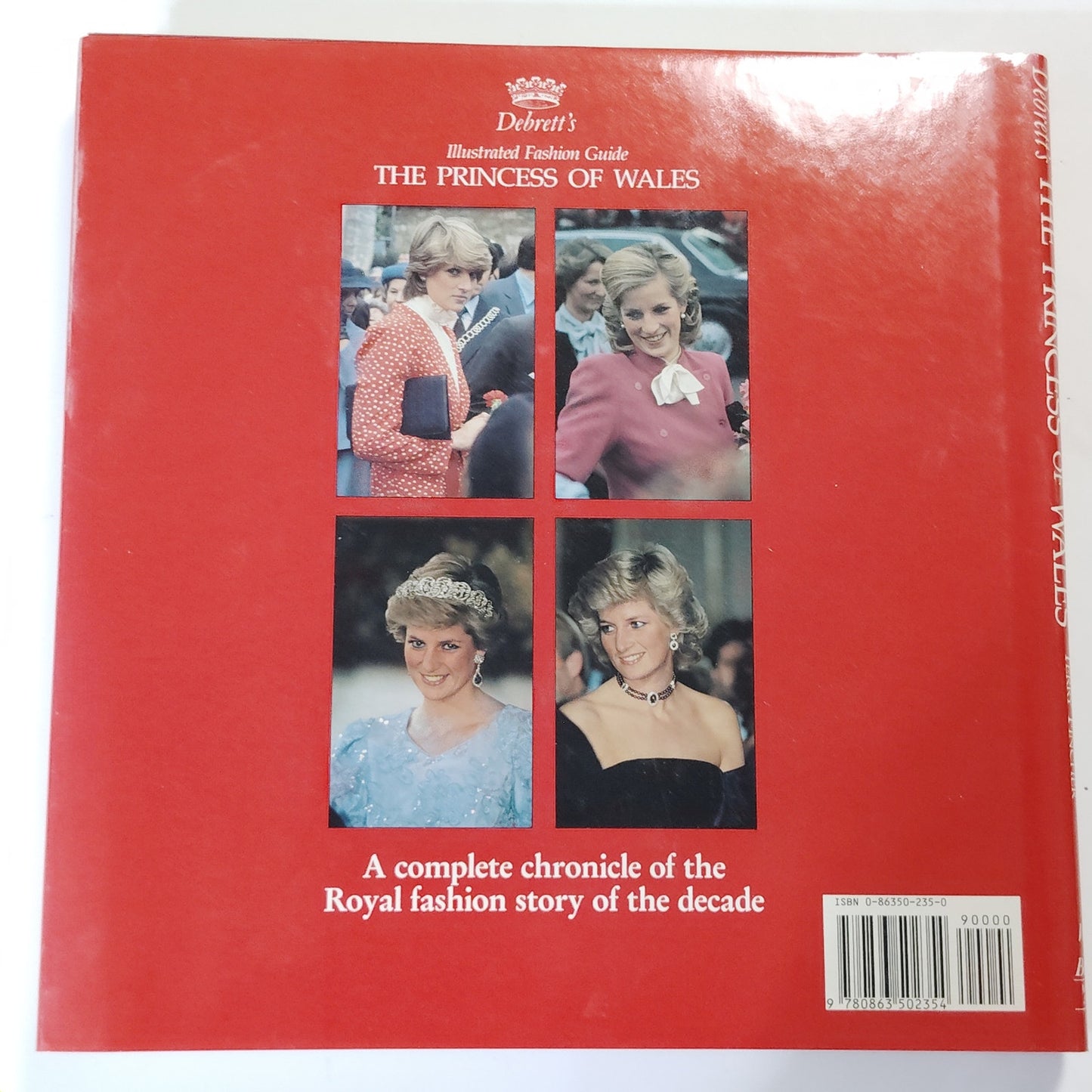 Debrett’s Illustrated Fashion Guide Princess of Wales 1989 Hardcover 10.75x10.5