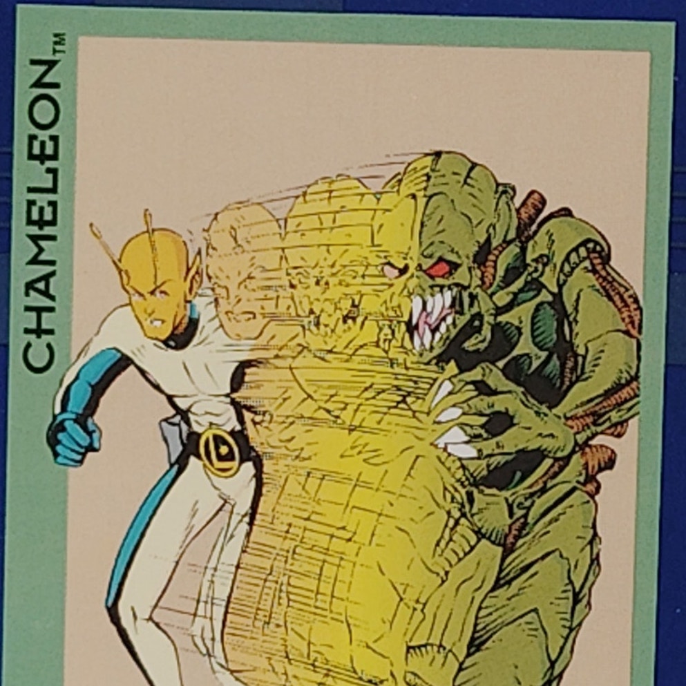 Skybox 1993 DC Flashback Card 87, Legionnaires, Chameleon, DC Comics