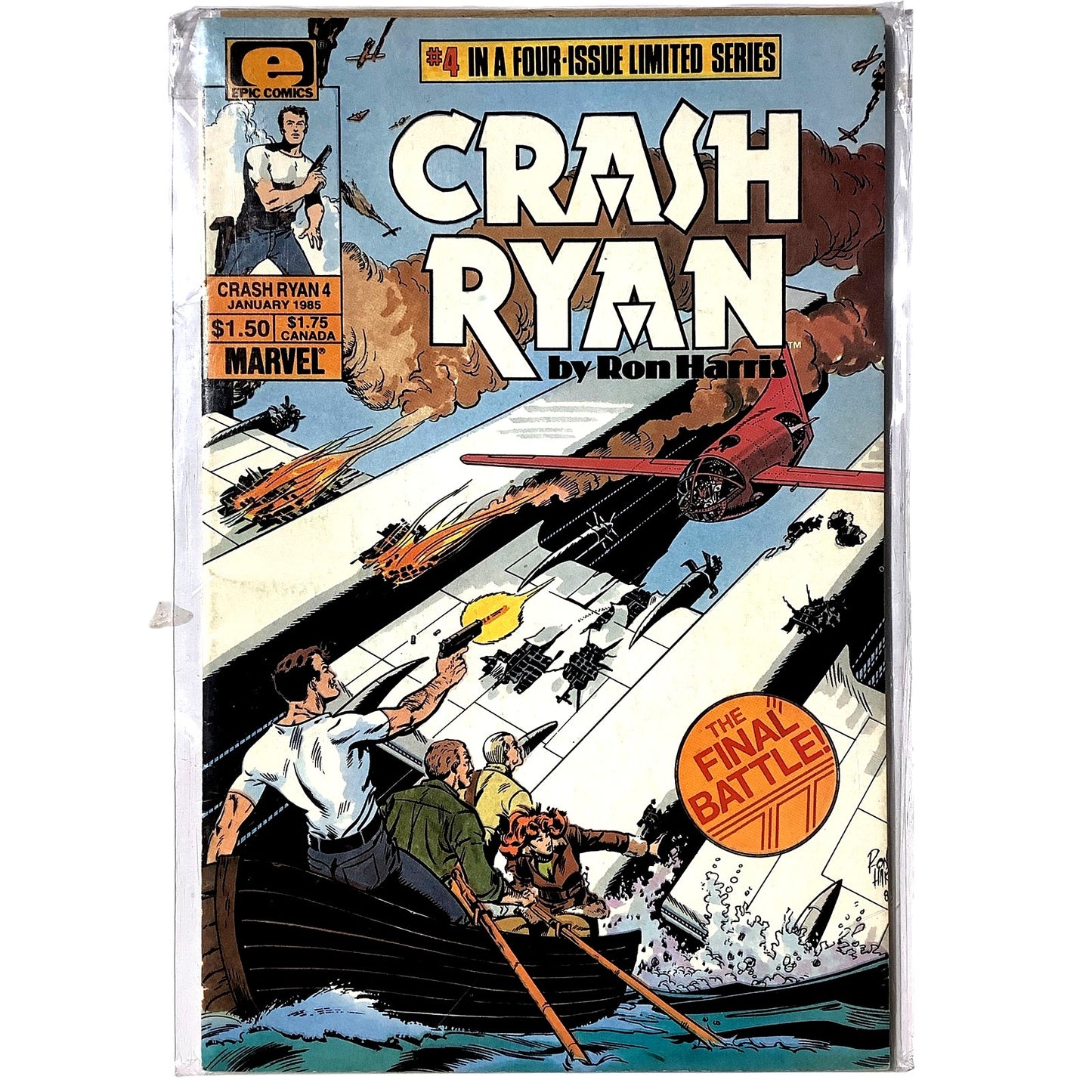 Marvel's Crash Ryan #4, Jan 1985, Epic Comics, NM 9.4