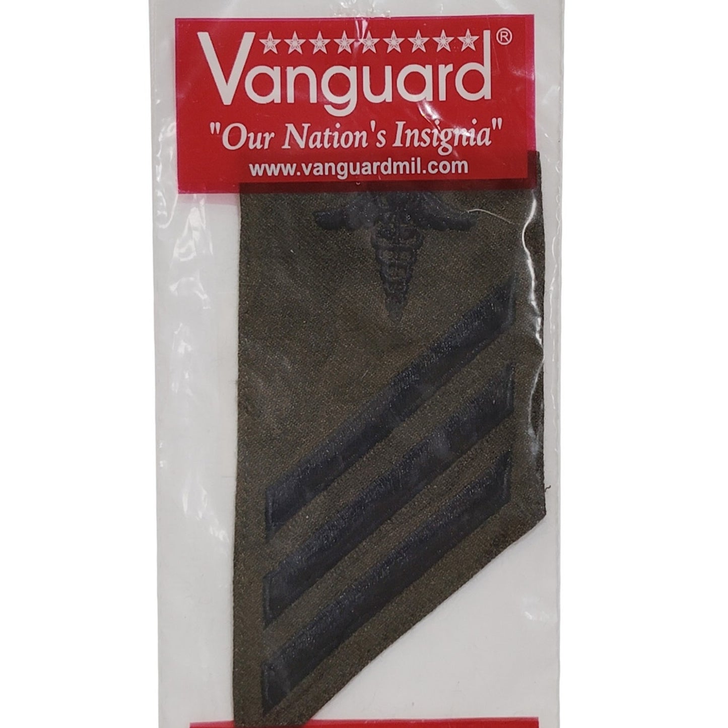 Vanguard RTE E-3 Green/Serge HM Hospitalman Insignia, 024768077067