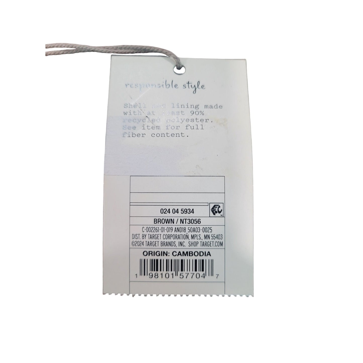 Passport Case – a New Day, Brown Plaid Jacquard Knit, Recycled Polyester