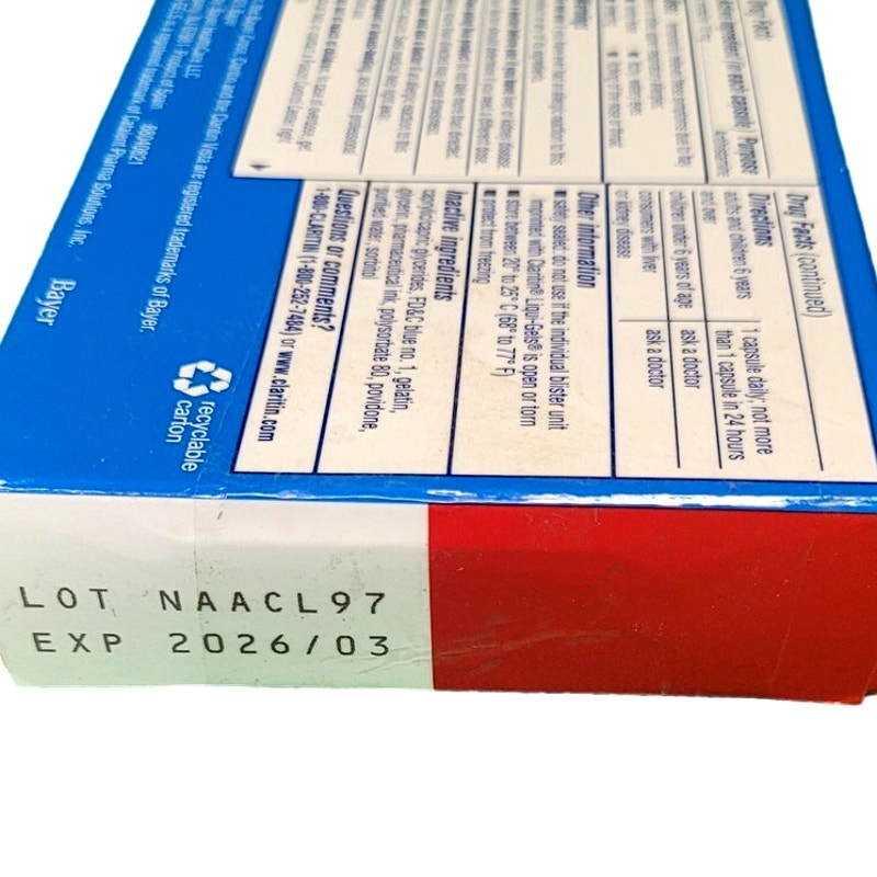 Claritin Allergy Liqui-Gels, 10 mg, 10 Count, Non-Drowsy, EXP. 03-31-2026