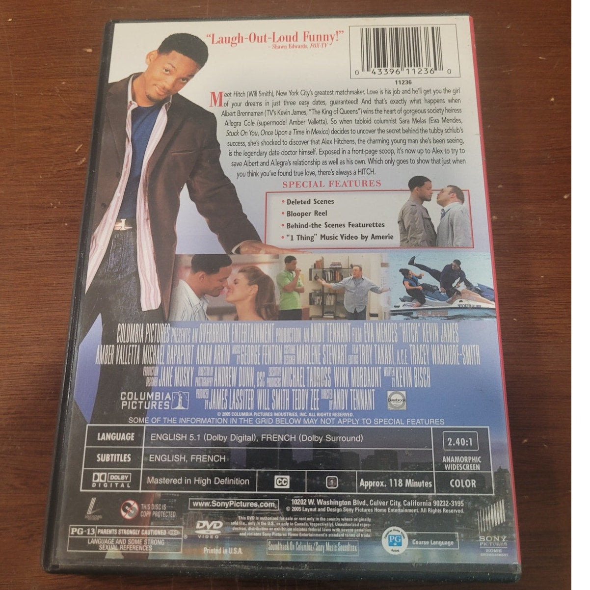 Hitch DVD Romantic Comedy Will Smith Dating Coach NYC Relationship Advice 2005