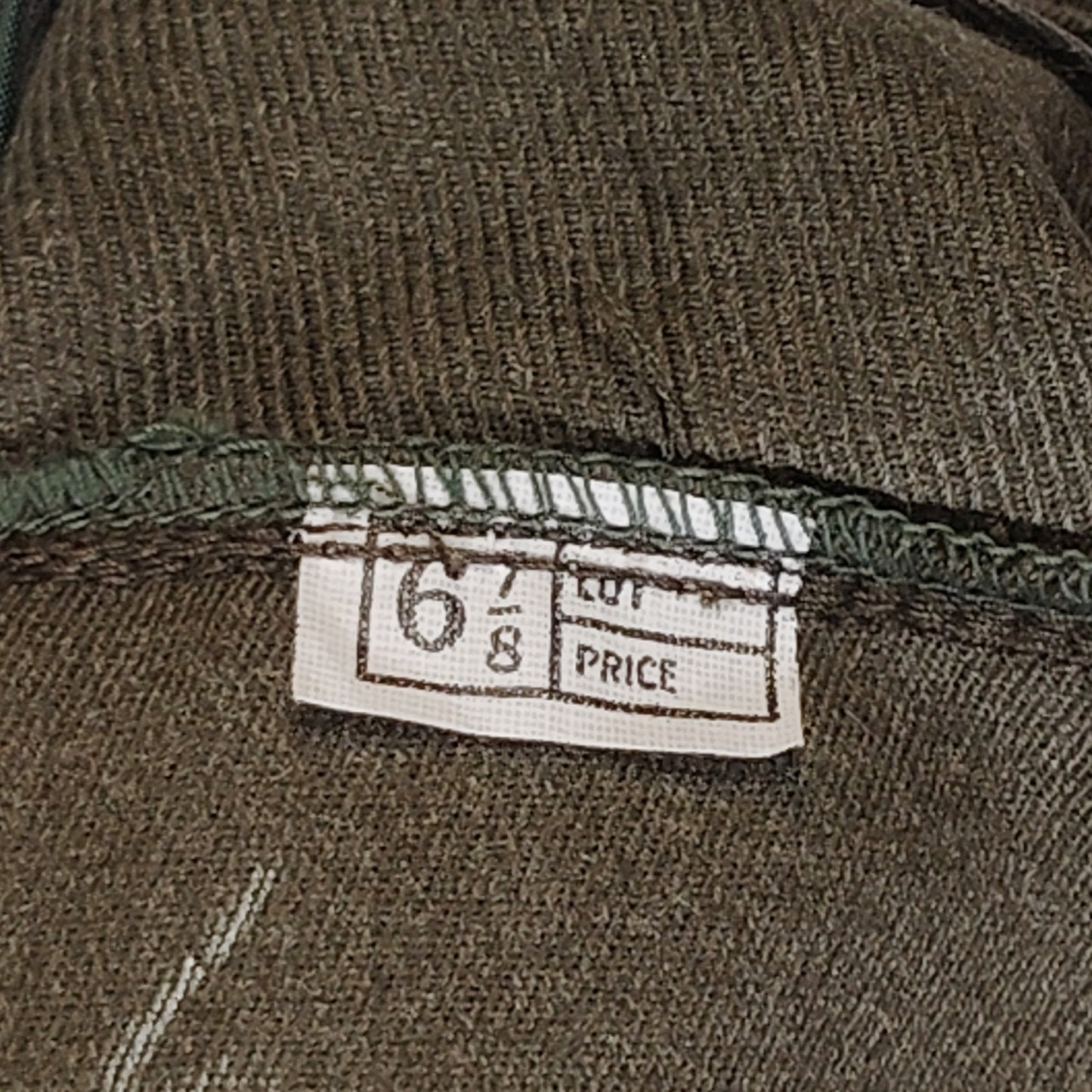 USMC Officer Service Cap Cover – Size 6-7/8, Green, USMC Material Serial 215, LN