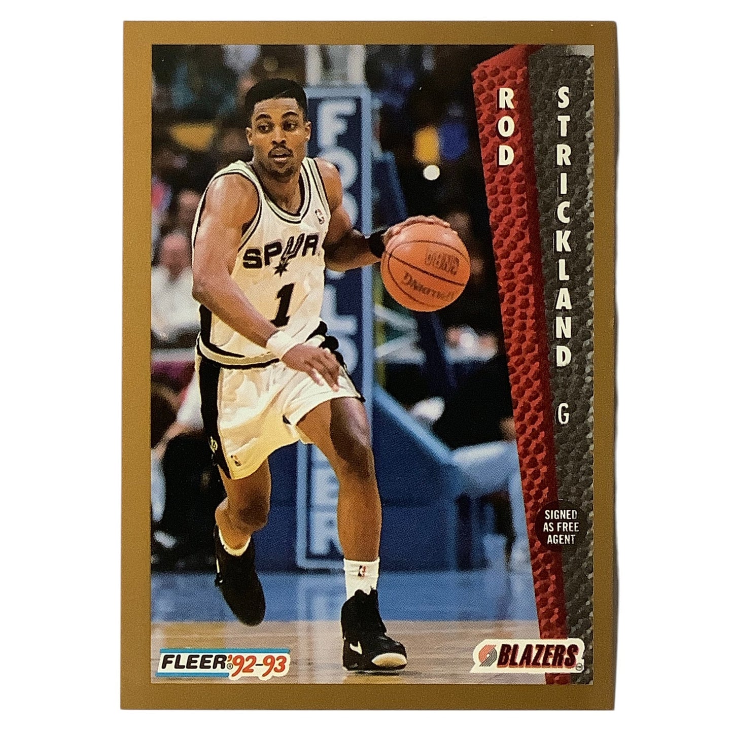 Rod Strickland (F), Card #192, Portland Trail Blazers, 1992-93 Fleer NBA
