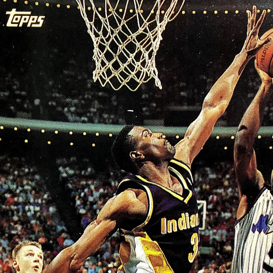 Dale Davis, Indiana Pacers, 1993 Topps Collector's Card 123, EXC
