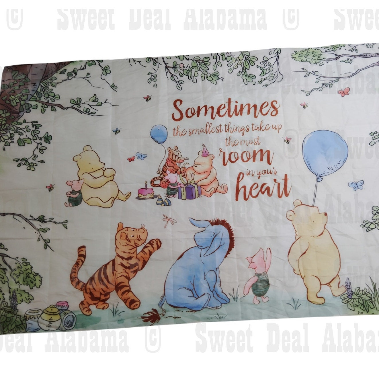 Classic Bear Baby Tapestry Backdrop -Bear & Friends Photo Background 70"W x 46"H