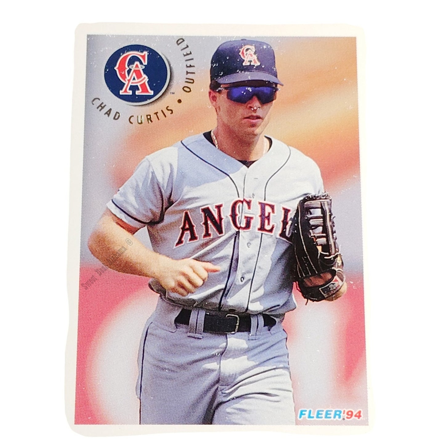 Chad Curtis, California Angels, #50, 1994 Fleer Baseball Collector's Card