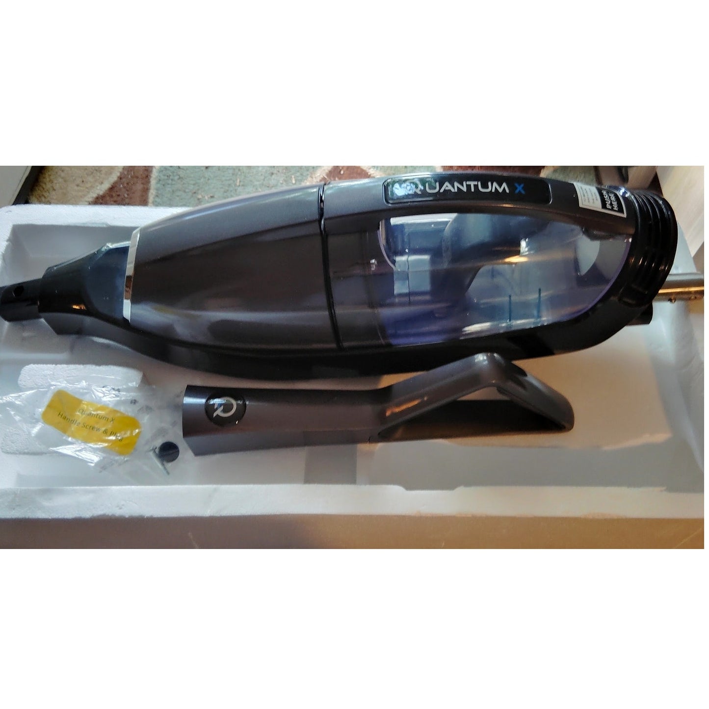 Quantum X QX‑8002 PH Wet/Dry Vacuum Body Motor, Basin, Handle w/HW, Micro Insert