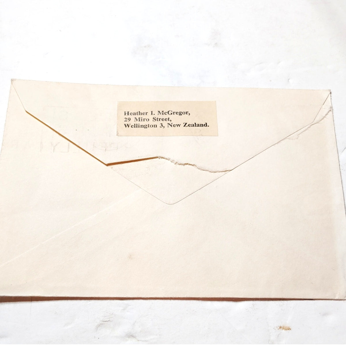 1972 New Zealand 18c Maori War Club Stamp on Cover w/ The Terrace Postmark