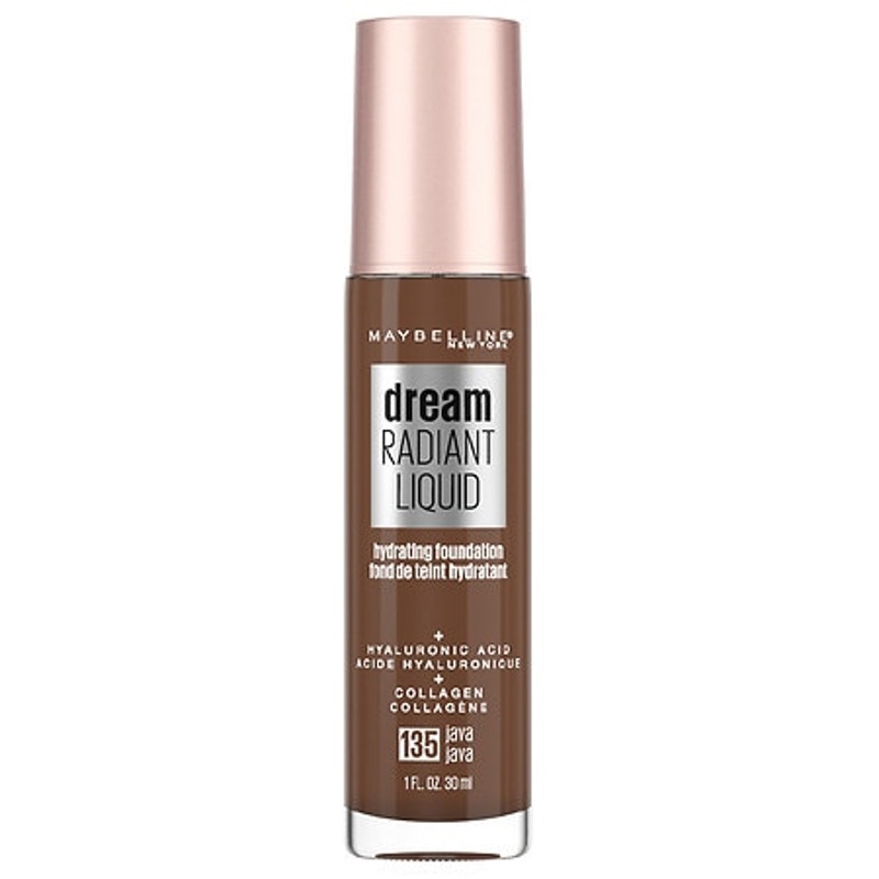 Maybelline Dream Radiant Liquid Foundation, 135 Java, Hydrating M Coverage 30 ml