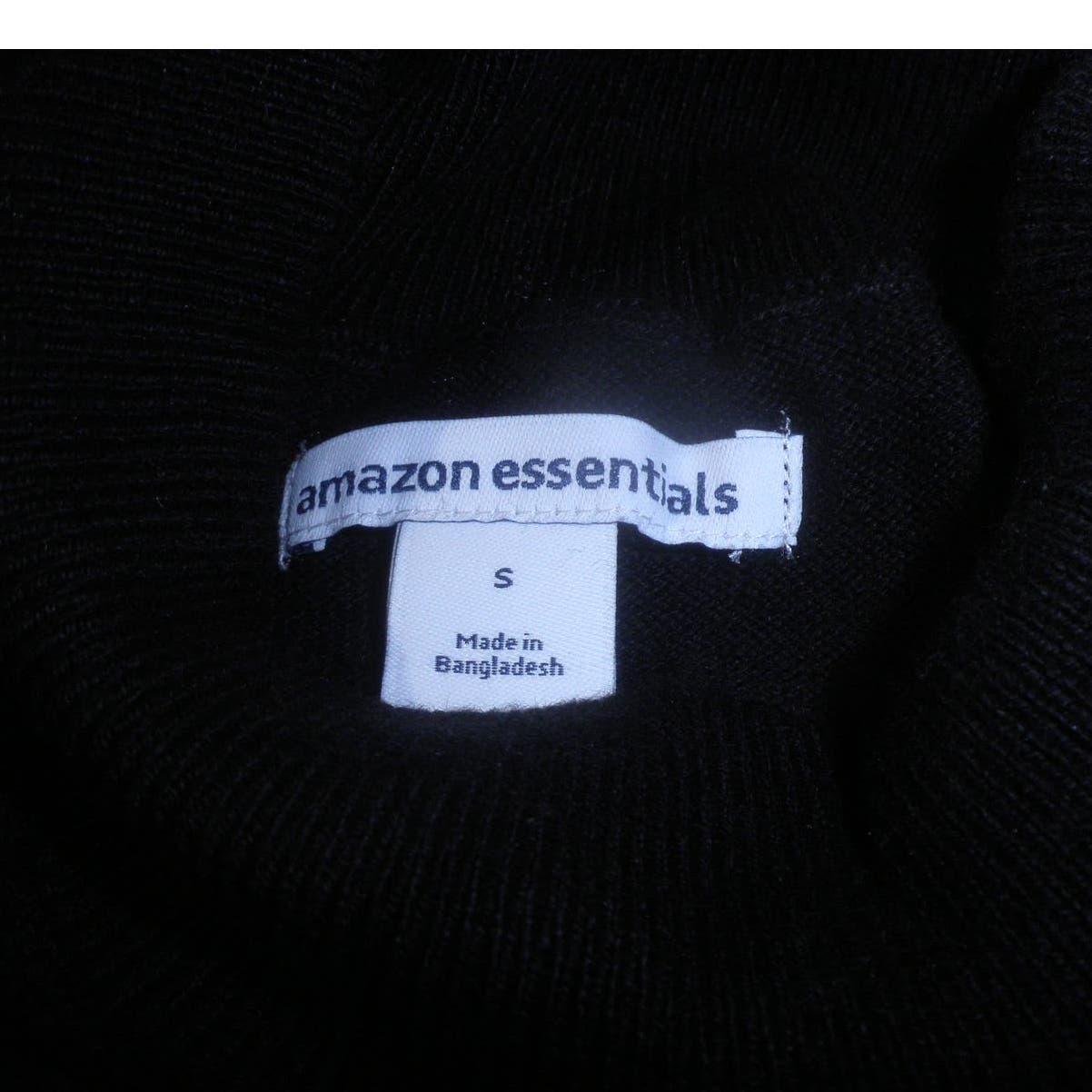 Women's Lightweight Mockneck Sweater, Black, Small (Cotton, Modal, Poly)