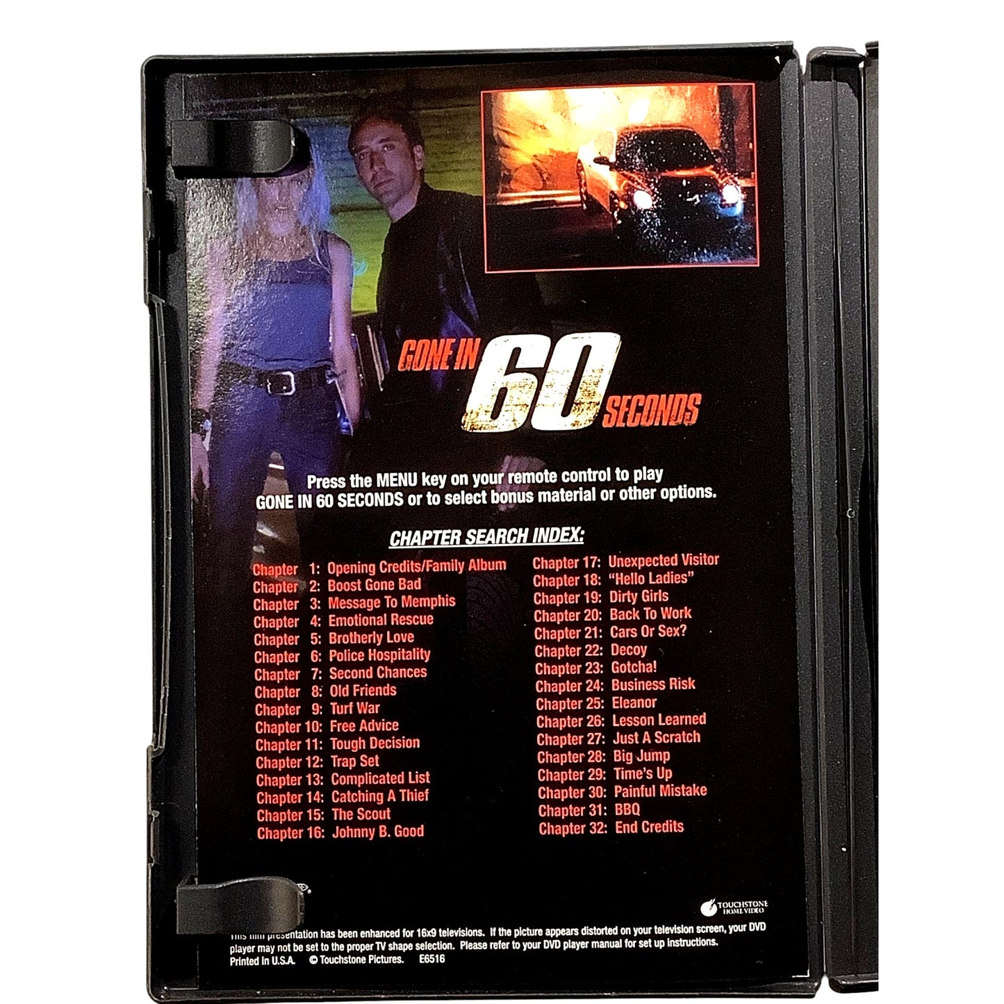 Gone in 60 Seconds (DVD, 2000) Action/Adventure, Nicolas Cage, Angelina Jolie