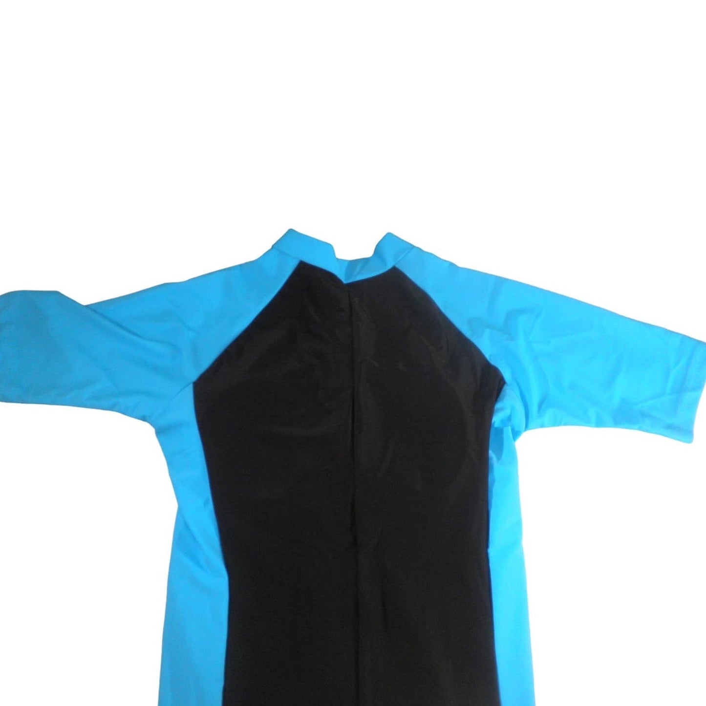 Swimsuit - One Piece Short Sleeve Sun Protection Ocean Blue, M, 30.7" Bust, 26" Waist
