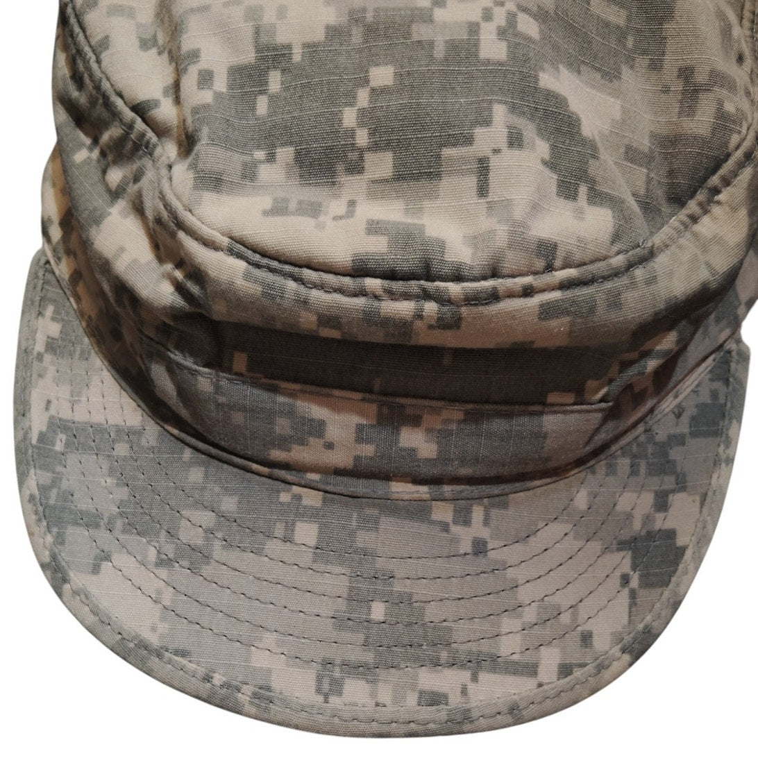 United States Digital ACU Camo Patrol Cap, Size 7.5, Ripstop, Bernard Cap, EUC